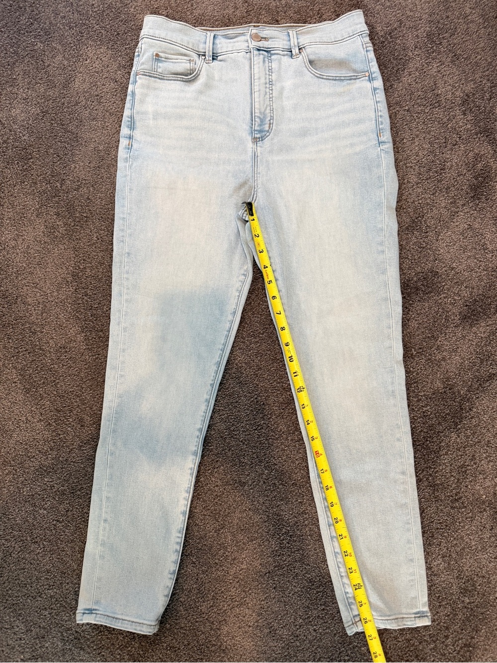 Light Wash Ann Taylor High-Rise Skinny Jeans